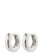 Aica Recycled Chunky Hoop Earrings Silver Pilgrim