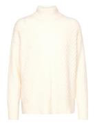 Slfsif Sisse Ls Knit Highneck B White Selected Femme