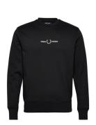Embroid Sweatshirt Black Fred Perry