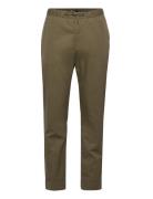 Chinos With An Elasticated Waistband Made Of Blended Organic Green Esp...