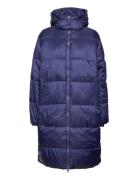 Kg Reno Puffer Long Jacket Navy Kangol