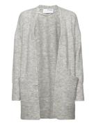 Slflulu New Ls Knit Long Cardigan B Noos Grey Selected Femme