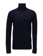 Merino Knit Roll-Neck Navy Lindbergh