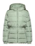 Tjw Hooded Puffer Jacket Green Tommy Jeans