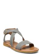 Sandals - Flat - Open Toe - Op Blue ANGULUS