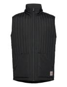 Vertical Quilted Waistcoat Black Lindbergh