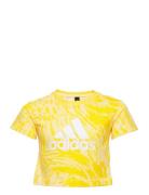 Future Icons Hybrid Animal Print Cotton Regular T-Shirt Yellow Adidas ...