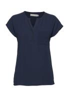 Zawov 2 Blouse Navy Fransa