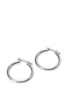 Layla Recycled Medium Hoop Earrings Silver-Plated Silver Pilgrim