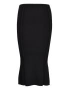 Iconic Rib Flare Midi Skirt Black Calvin Klein