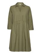 Women Dresses Light Woven Midi Khaki Esprit Casual