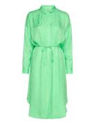 Srcollins Freedom Midi Shirt Dress Green Soft Rebels