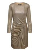 Foil-Print Jersey Dress Gold Lauren Ralph Lauren