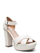 Biacarly Plateau Sandal Pu White Bianco