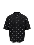 Onstie Rlx Washed Aop Ss Shirt Black ONLY & SONS