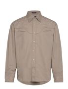 D2-Rel Dahlia Emb Shirt Town Beige GANT