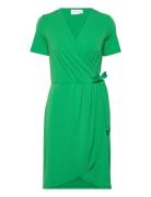 Vinayeli S/S Knee Wrap Dress/Su - Noos Green Vila