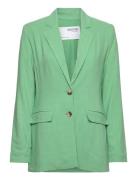 Slfviva Ls Blazer Noos Green Selected Femme