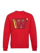 Tye Applique Sweatshirt Red Double A By Wood Wood