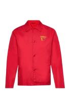 Ali Stacked Logo Coach Jacket Red Double A By Wood Wood