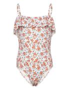 Ruffled Floral Print Swimsuit Patterned Mango