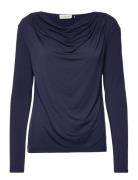 Viscose T-Shirt Navy Rosemunde