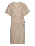 Esi Wrap Dress Beige NORR