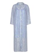 Long Shimmer Dress Blue Coster Copenhagen