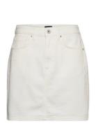 White Denim Skirt White GANT