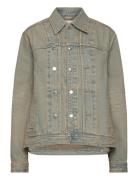 Agnes Rigid Denim Jacket Beige Wood Wood