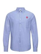 Tod Shirt Blue Double A By Wood Wood