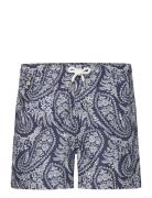 Paisley Bathing Trunks Navy Morris