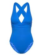 S.collective Cross Back Piece Blue Seafolly