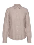 Reg Linen Chambray Shirt Beige GANT