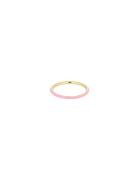 Classic Stack Ring Pink Design Letters