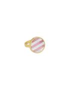 Gemst Lollipop Ring 17Mm Pink Design Letters