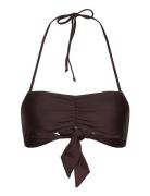 Bandeau Bikini Top Brown Rosemunde