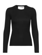 Slfdianna Ls O-Neck Top Noos Black Selected Femme