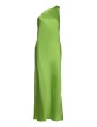 Slfmaya Shoulder Midi Dress Ex Green Selected Femme
