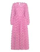 Slfkysha Ls Ankle Dress B Pink Selected Femme