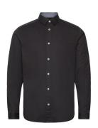 Stretch Poplin Shirt Black Tom Tailor