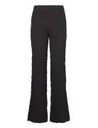 Textured Wideleg Trousers Black Mango