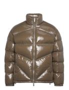 Down Jackets Brown Armani Exchange