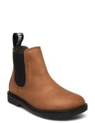 Booties - Flat - With Elastic Brown ANGULUS