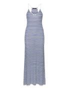 Striped Jersey Dress Blue Mango