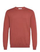 Slhberg Crew Neck Noos Red Selected Homme