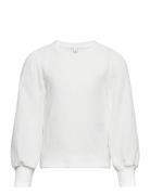 Vmlina Ls O-Neck Top Jrs Girl White Vero Moda Girl