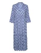 Kakarina Amber Dress Long Blue Kaffe