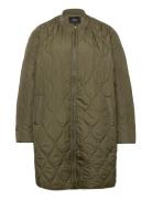 Cacamp, L/S, New Coat Green Zizzi