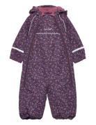 Wholesuit - Aop, W. 2 Zippers Purple CeLaVi